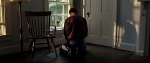 David, praying in the shadows of the communal home