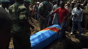 A ranger's funeral, in "Virunga"