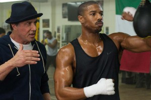 Michael B. Jordan and Sylvester Stallone in Creed. 