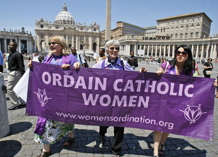 Pentecost 4 image, Ordain Catholic Women, from Women's Ordination Worldwide.org