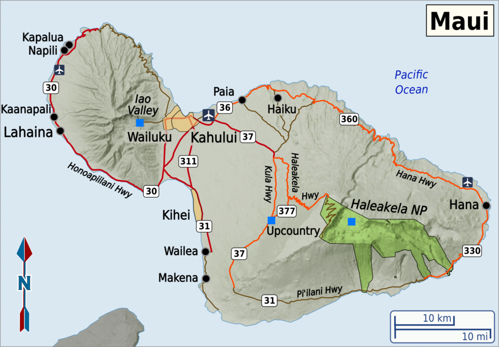 Free Printable Map Of Maui