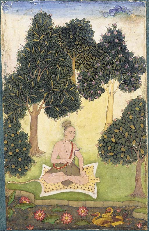 A Yogi Seated in a Garden