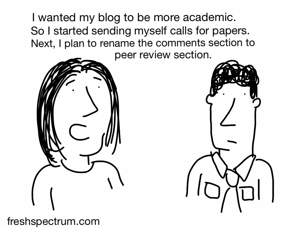 making a blog more academic