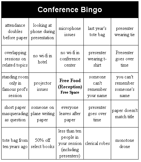 Conference Bingo 10