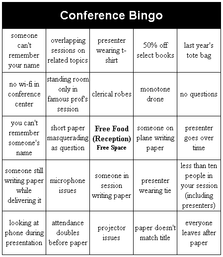Conference Bingo 4