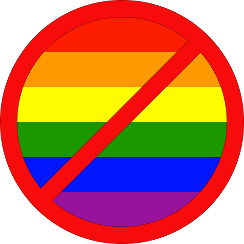 anti gay flag emoji real
