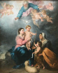 "Bartolome murillo-sagrada familia-louvre" by Bartolomé Esteban Murillo - http://www.louvre.fr/llv/oeuvres/detail_notice.jsp?CONTENT<>cnt_id=10134198673225756&CURRENT_LLV_NOTICE<>cnt_id=10134198673225756&FOLDER<>folder_id=9852723696500811&fromDept=true&baseIndex=166&bmUID=1189640373611&bmLocale=en#. Licensed under Public Domain via Wikimedia Commons.