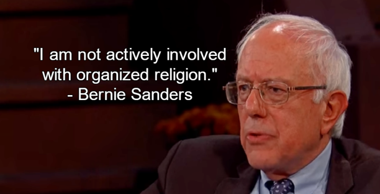 Bernie Sanders Rejects Organized Religion Defends Humanist Values Michael Stone 