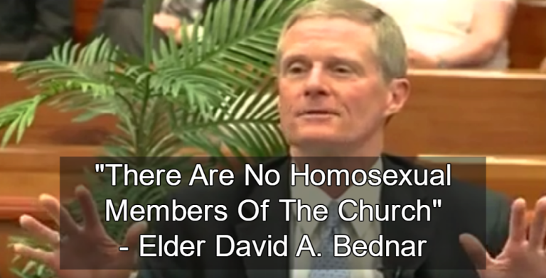 Top Mormon Leader Claims ‘there Are No Homosexual Members Of The Church Michael Stone 0112