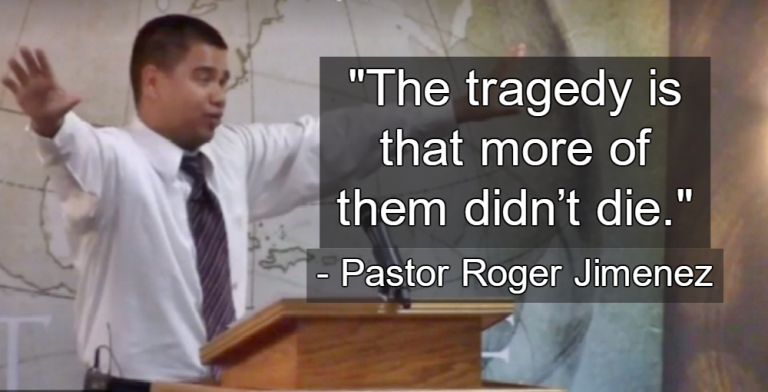 Pastor Roger Jimenez (Image via Screen Grab)