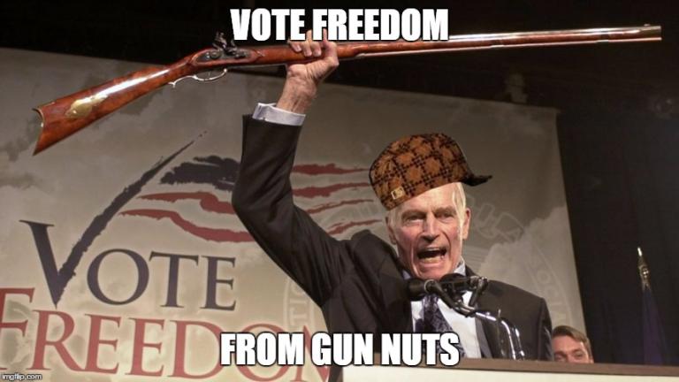 vote freedom from gun nuts