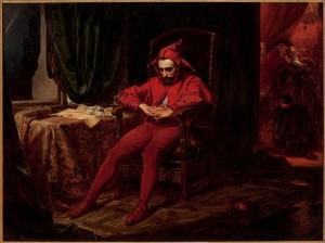 Stańczyk by Jan Matejko The jester is the only person at a 1514 royal ball troubled by the news that the Russians have captured Smolensk. (Public domain image)