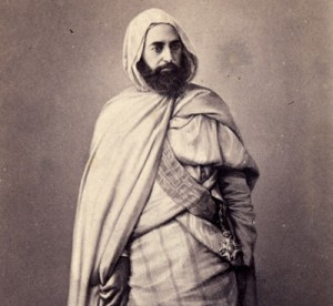 Abd el-Kader, photographed in Damascus, 1860.