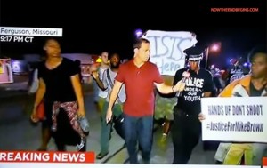 ISIS banner appears in Ferguson MO