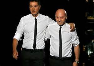 Stephano Gabbana and Domenico Dolce