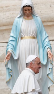 pope and mary