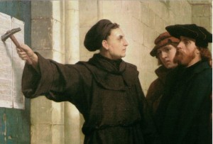 Martin Luther at the Wittenberg Door