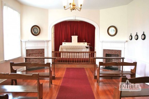 A small chapel in the White House at the National Shrine of St Elizabeth Ann Seton in Emmitsburg, MD